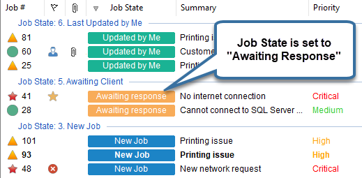 helpdesk jobs awaiting response indicator